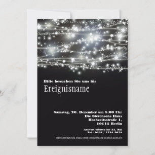 Invitación de fiesta de estrellas brillantes en bl