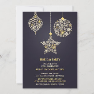 Invitación de fiesta de feriado de navidades