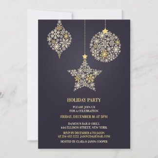 Invitación de fiesta de feriado de navidades