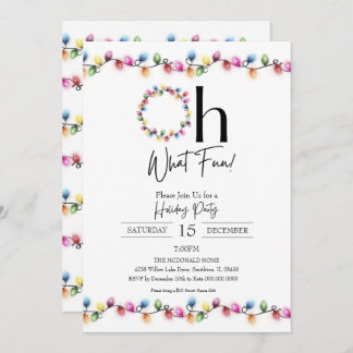 Invitación de fiesta de feriado de navidades