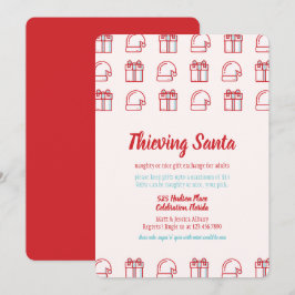 Invitación de fiesta de feriado para Navidades San