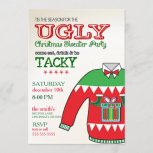 Invitación de fiesta de feriado para Navidades sué