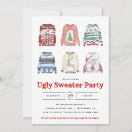 Invitación de fiesta de feriado para Navidades sué