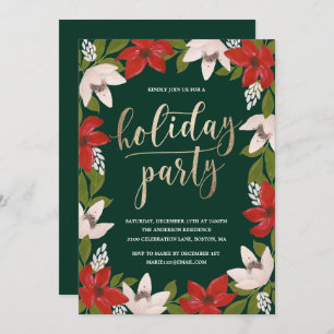 Invitación de fiesta de feriado tradicional