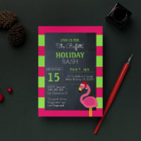 Invitación de fiesta de feriado tropical del flame