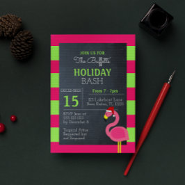 Invitación de fiesta de feriado tropical del flame