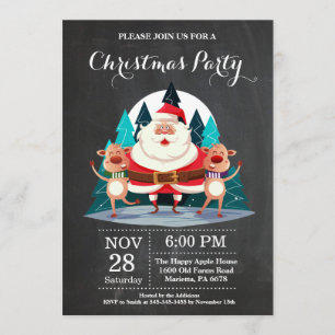 Invitación de fiesta de fiesta de navidades a Sant