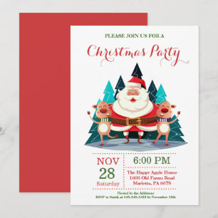 Invitación de fiesta de fiesta de navidades a Sant