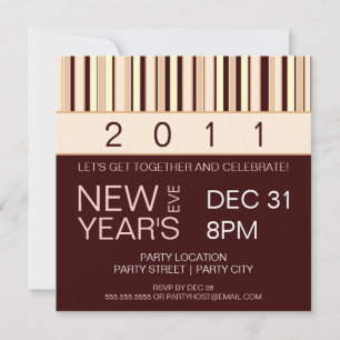 Invitación de fiesta de fin de año de huelga conte