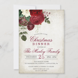 Invitación de fiesta de fin de semana para navidad