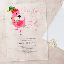Invitación de fiesta de flamenco de Navidad en jul