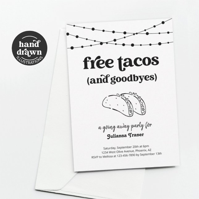 Invitación de fiesta de Free Taco Funny Yace (Subido por el creador)