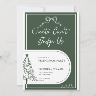 Invitación de Fiesta de Friendsmas Invitación de F