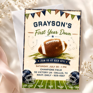 Invitación de fiesta de fútbol de temporada de nov