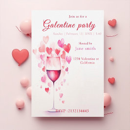 invitación de fiesta de galentines
