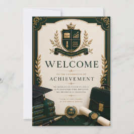 Invitación de fiesta de graduación a dos caras