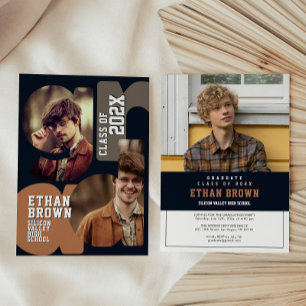 Invitación de fiesta de graduación boho