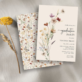 Invitación de fiesta de graduación boho