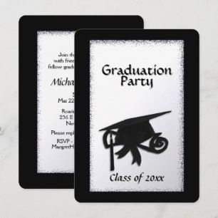 Invitación de fiesta de graduación con clase