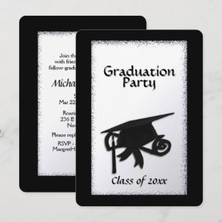 Invitación de fiesta de graduación con clase