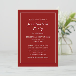 Invitación de fiesta de graduación con colores per