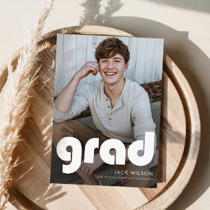 Invitación de Fiesta de Graduación con Foto de Gra