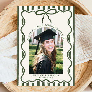 Invitación de fiesta de graduación con foto de laz