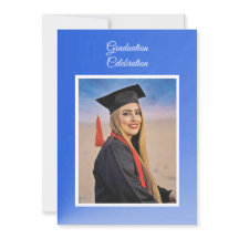 Invitación de fiesta de graduación con gradiente a
