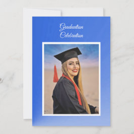 Invitación de fiesta de graduación con gradiente a
