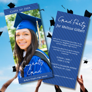 Invitación de fiesta de graduación de escuela secu