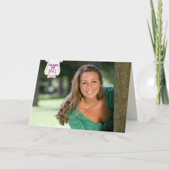 Invitación de fiesta de graduación de foto en punt (Anverso)