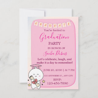 Invitación de fiesta de graduación de personaje Ka
