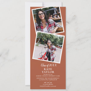 Invitación de Fiesta de Graduación de Terracota co