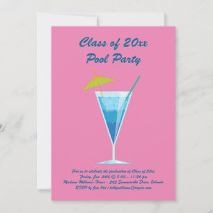 Invitación de fiesta de graduación en grupo en ros