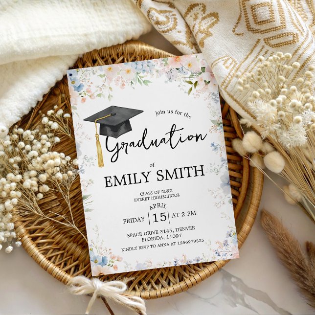 Invitación de fiesta de graduación en jardín de fl (Subido por el creador)