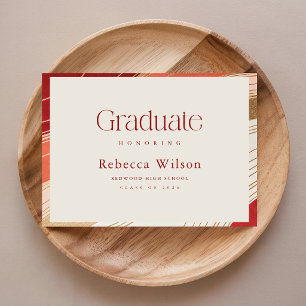 Invitación de Fiesta de Graduación Escolar con Bri