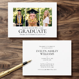 Invitación de Fiesta de Graduación Foto Clásica Mi