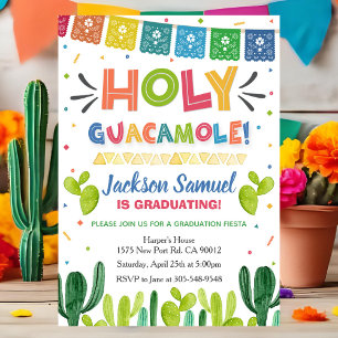 Invitación de fiesta de graduación Holy Guacamole