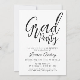 Invitación de fiesta de graduación moderna