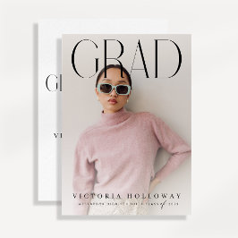 Invitación de fiesta de graduación moderna y elega