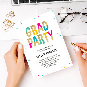 Invitación de fiesta de graduación Momento de aleg