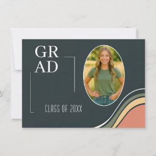 Invitación de fiesta de graduación retro