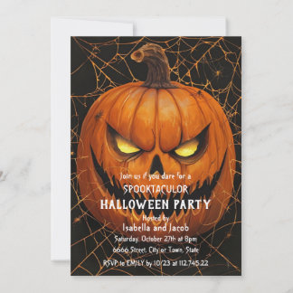 Invitación de fiesta de Halloween de Jack O Lanter