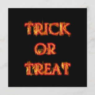 Invitación de fiesta de Halloween de truco o trato