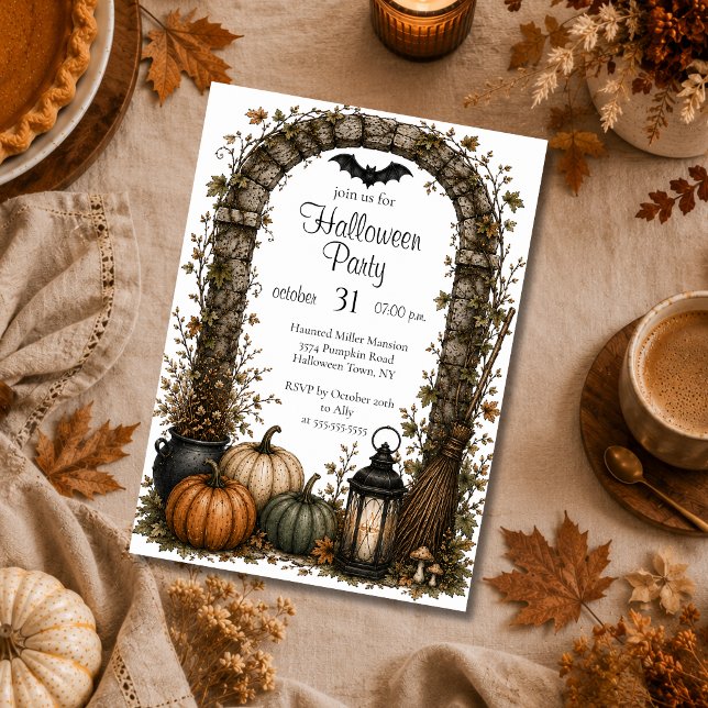 Invitación de fiesta de Halloween editable (Subido por el creador)