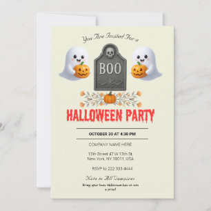 Invitación de fiesta de Halloween en la oficina de