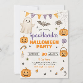 Invitación de fiesta de Halloween en Spooktacular