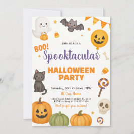 Invitación de fiesta de Halloween en Spooktacular