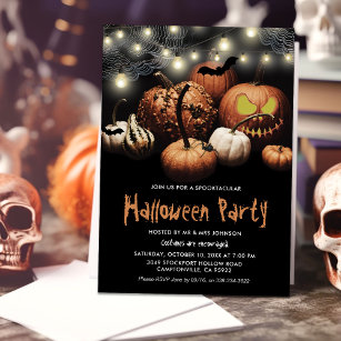 Invitación de fiesta de Halloween en Spooktacular