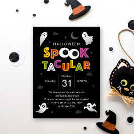 Invitación de fiesta de Halloween en Spooktacular
